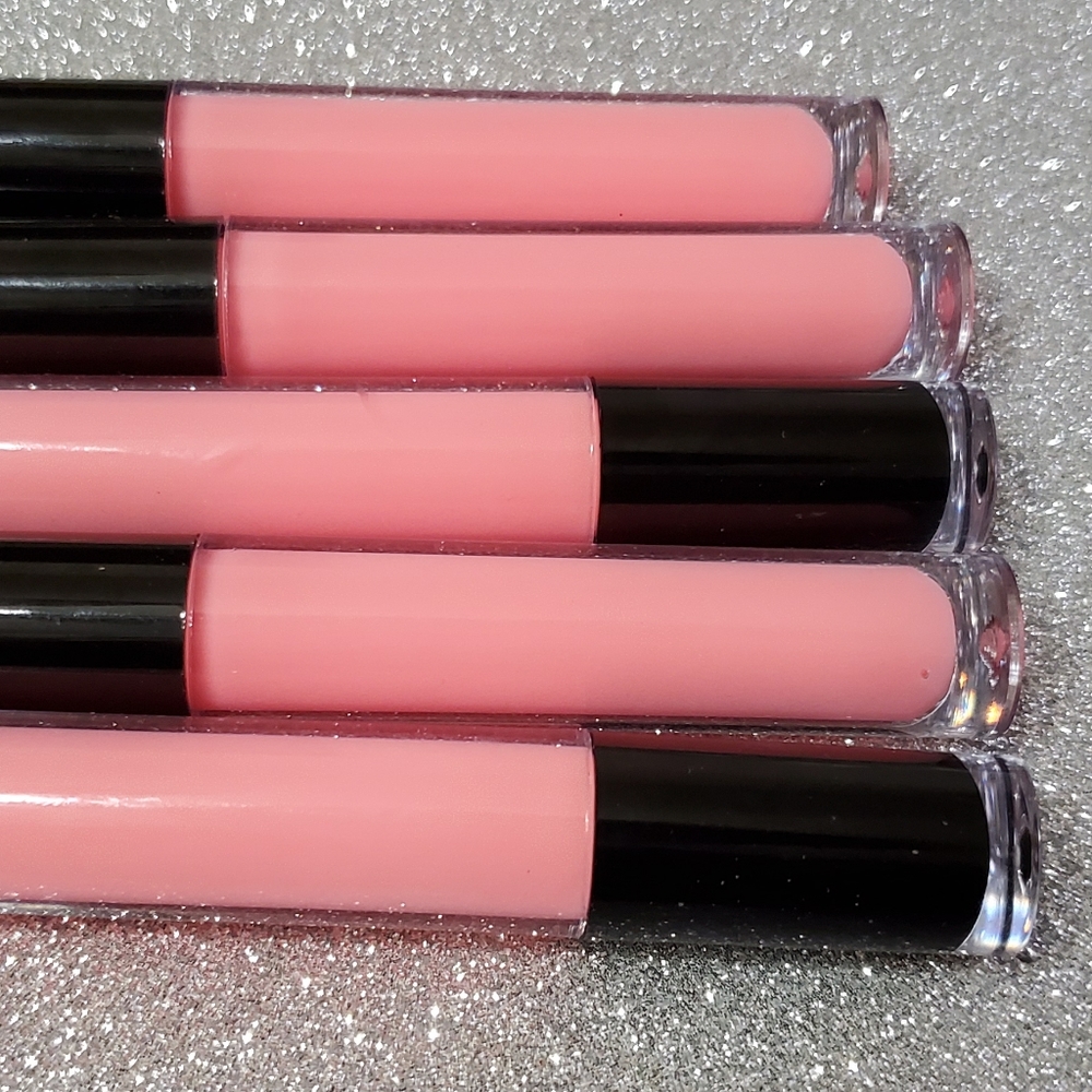 Strawberry Pink Ice Cream Nude Lipgloss Lipstick - Picture 7 of 8